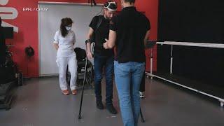 New AI-based technology helps paralyzed man walk for first time in over a decade