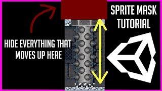 How to Hide Part of Sprite Animation with Sprite Mask | Unity 2018 Tutorial
