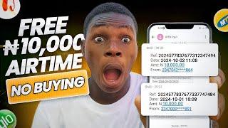 Get Free 10,000 Naira Airtime Daily without Buying   All Network (Mtn,Airtel,Glo,9mobile)- New Trick