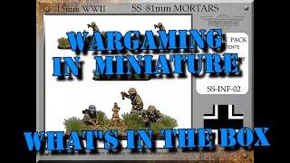 Wargaming in Miniature  What's in the Box  Forged in Battle 15mm WW2 German SS 8cm Mortar Platoon