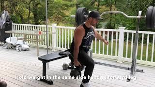 Ipsilateral Load RFE Split Squat - 15 Second Fitness