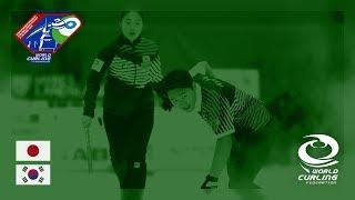 Japan v Korea - Quarter-final - World Mixed Doubles Curling Championship 2018