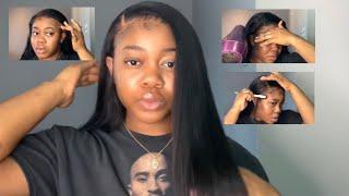 Easyyyy Glueless | transparent lace wig install ft. Julia hair company