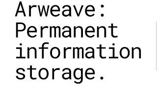 Arweave Unveiled: The Future of Permanent Storage? $AR : Revolution or Illusion? 