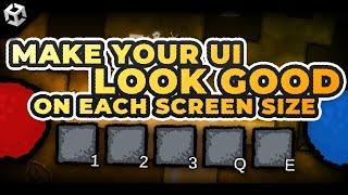 Unity Tutorial - What I have learnt about responsive UI