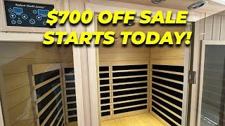 Radiant Health Saunas Black Friday Sale - $700 OFF Any Infrared Sauna Model!