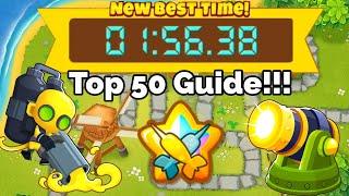 Btd6 Race “Speeding Through The Town Square” in 1:56.38 Top 50 Guide!!!