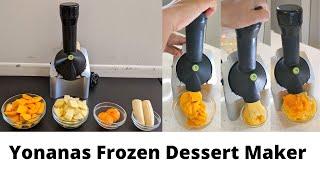 Yonanas Frozen Dessert Maker with 4 Different Fruits | Healthy/Vegan | Product Link in description