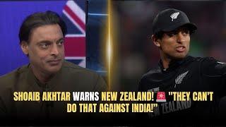 Shoaib Akhtar warns New Zealand!  "They can't do that against India!"  | Game On Hai | tapmad