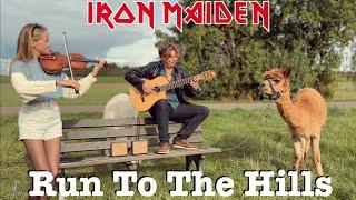 Iron Maiden - Run To The Hills | Acoustic Guitar Cover with Violin