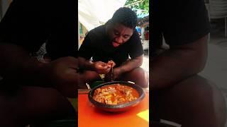 Fufu Mukbang in Ghana #eatghana #ghanafood #fufu #accra #chopbar #Lightsoup #foodie