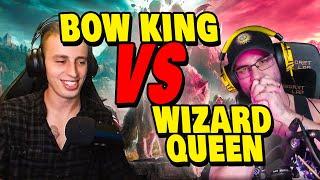 KILL RACE. PVP ISLAND. THE BOW KING VS THE WIZARD QUEEN.