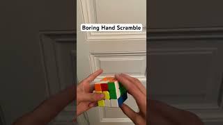 Hand Scramble vs Official Scramble