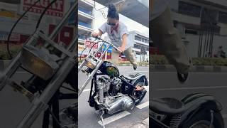 KICK IT! Harley Shovelhead Chopper By marcheliamm