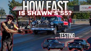 Finally Got To Test Shawn's Twin Turbo '55 Chevy! Is It Fast?! Let's Find Out