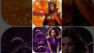 orange  vs purple 