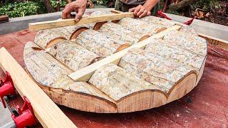 Woodworking Ideas Perfect For Woodworking Projects Easily From Dry Tree Stump - DIY Wooden Furniture