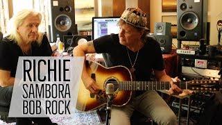 Richie Sambora & Bob Rock with Norm at Richie's Home Studio | Norman's Rare Guitars