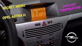 OPEL ASTRA H Coolant Temperature - Secret Menu