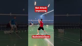 This drill helps you improve your net attack | BadmintonOpen #badmintonopen