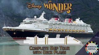 Disney Wonder Complete 4K Tour w/ Deck Plans | Disney Cruise Line 2024