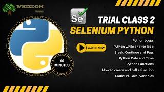 Selenium With Python Class 2 ||  @WhizdomTrainings01