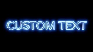 Blender tutorial: Neon glow text stroke