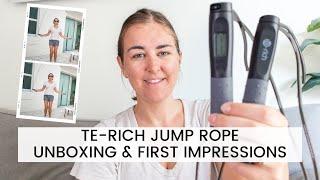 TE-RICH JUMP ROPE UNBOXING & FIRST IMPRESSIONS! Electronic Skipping Rope with counter! Fitness 2021!