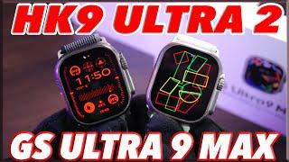 HK9 Ultra 2 vs GS Ultra 9 Max [Quick Comparison] - watchOS 10 vs watchOS 9 theme