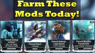 Farm These Primed Mods Before They Leave With Baro Ki'Teer