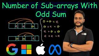 Number of Subarrays With Odd Sum | Leetcode 1524