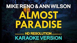 ALMOST PARADISE - Mike Reno & Ann Wilson (KARAOKE Version)