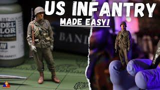 How to Paint Scale Model Figures… Made Easy! | Late-WWII US Infantry Uniforms
