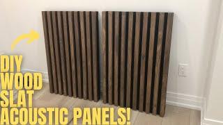 DIY PRO WOOD SLAT ACOUSTIC PANELS! DREAM HOME STUDIO BUILD!