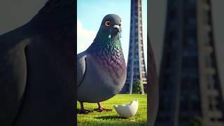The Pigeon Who Lost Everything… But Found a Home ️ #cartoon #shorts