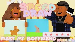 Playing Roblox SPEED DRAW! *MEET MY BOYFRIEND*