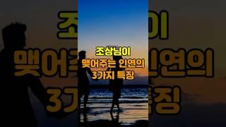 조상님이 맺어주는 인연의 3가지 특징 #사주 #운세 #궁합
