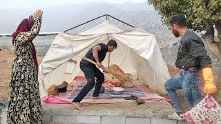 Nomadic Life: Mehdi and Razieh’s Relaxing Life in the Mountains