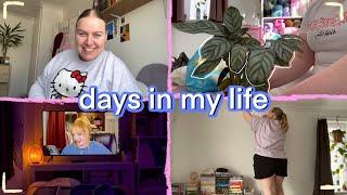 spend a few days with me | reorganising bedroom, knitting, books & plants