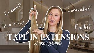 TAPE IN HAIR EXTENSIONS SHOPPING GUIDE | How many packs do you need?