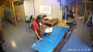 Installing a Gretz Aero Pitot mount in my RV-7. Overhead view