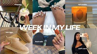 week in my life - new nails, pedicure, shopping haul, fall vibes, girls night, self care