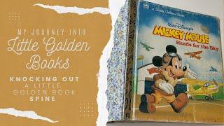 Succeeding in making an easy spine for a Little Golden Book Junk Journal!