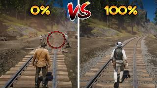 RDR 2 : 0% VS 100%  (MAP COMPARISON)