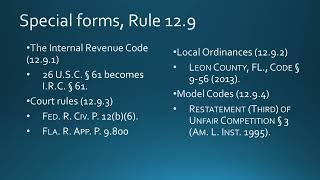 Bluebooking Series Part 4 Federal and Florida Legislation