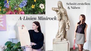 A-LINIEN MINIROCK NÄHEN | eigenen Schnitt für einen easy Minirock erstellen & nähen