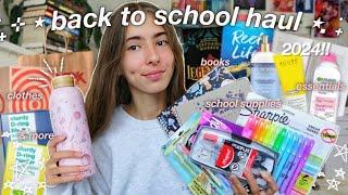 BACK TO SCHOOL HAUL 2024 ️ (school supplies, clothing, books, essentials, & more)