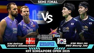 Amazing PLAY ! Astrup / Rasmussen vs Kim / Seo (김원호/서승재) | Singapore Open Badminton 2025