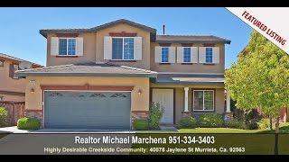 For Sale - 40078 Jaylene St Murrieta Ca 92563 - Realtor Michael Marchena