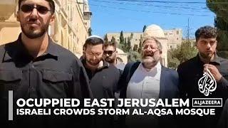 Israeli crowds storm Al-Aqsa Mosque, West Bank villages on Jewish holiday